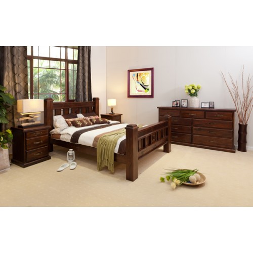 Rustic T9 King Size Bedroom Suite Discountinued Wood World Furniture