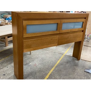 [CUSTOM MADE EXAMPLE] LOCALLY MADE  TASSIE OAK BED HEAD 2301TBED