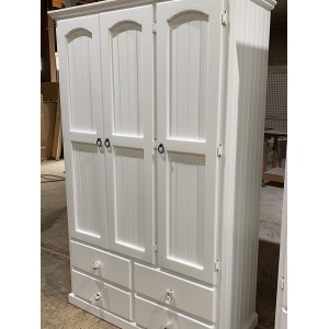 [CUSTOM MADE EXAMPLE] LOCALLY MADE WHITE PINE WARDROBE 2304WWROB