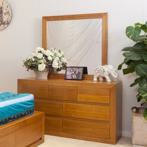 CLAREMONT TASSIE OAK DRESSER with MIRROR