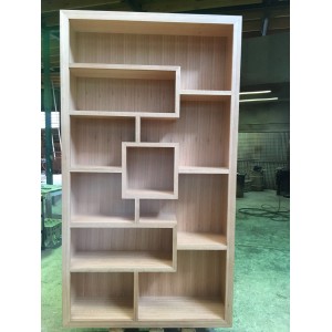 [CUSTOM MADE EXAMPLE] LOCALLY MADE TASSIE OAK BOOKCASE 18BC-TO in CLEAR FINISH