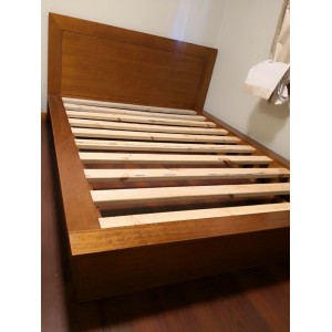 [Custom Made Example] Locally made Tassie Oak Queen Bed V20