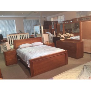 MOSMAN 5PCS TASSIE OAK KING* BEDROOM SUITE