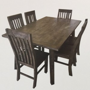 SUSAN V 7PCE 1800W HARDWOOD DINING SUITE