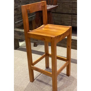 Wholemeal Bar Stool with Back Support