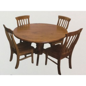 WILLIAM 5PCE ROUND DINING SUITE 