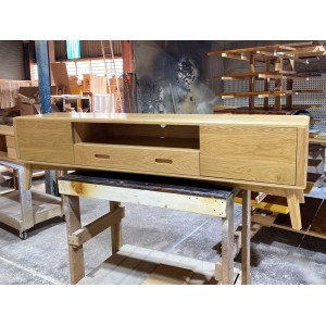 YELLOWSTONE TV UNIT AMERICAN OAK HARDWOOD 